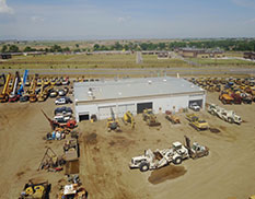 close up from back view of the shop from the sky