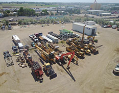 close up view of attachments in the middle of the yard