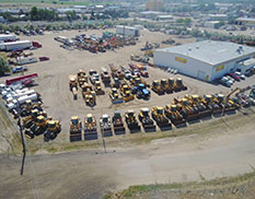 arieal view of the shop and yard, with all things for and consignment