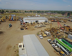 back view of the shop from the sky